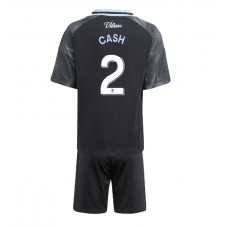 Aston Villa Matty Cash #2 Bortedraktsett Barn 2025-26 Kortermet (+ korte bukser)